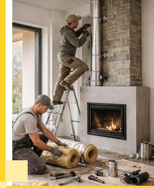 Монтаж дымоходов для каминов в Прохладном от 16250 р. ЭриданПрх