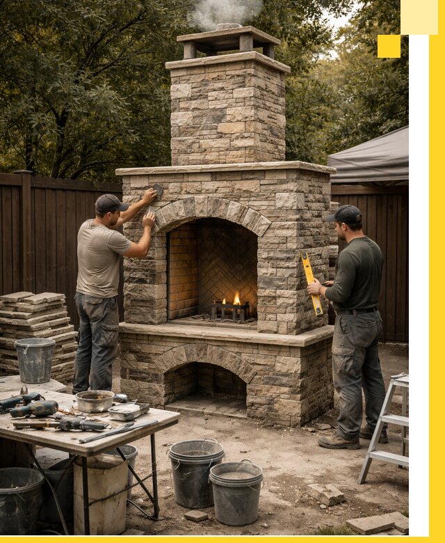 Проектирование и установка уличных каминов в Прохладном