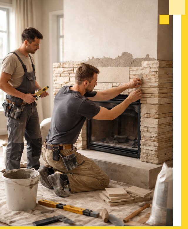 Установка и монтаж каминов для загородного дома в Прохладном