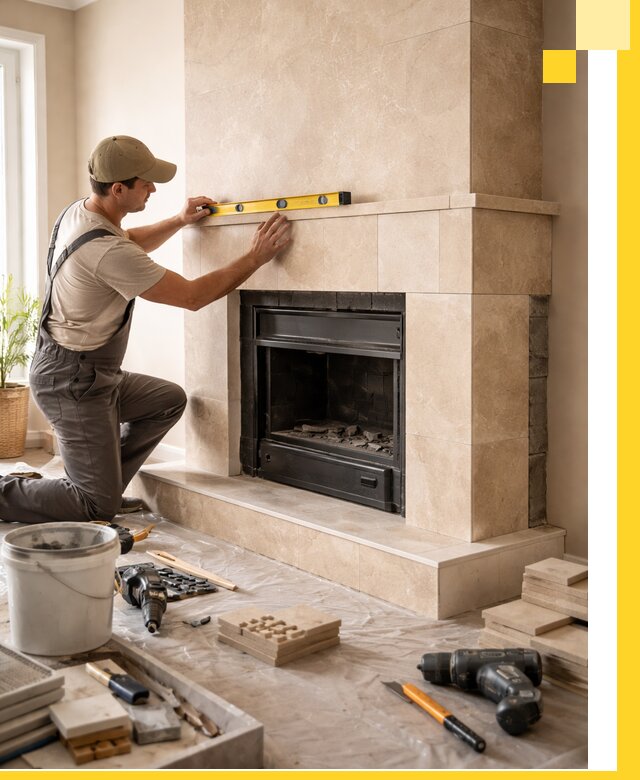 Установка и монтаж каминов в частном доме под ключ в Прохладном