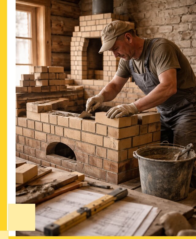 Кладка печей из кирпича в Прохладном цены от 32499 р. - ЭриданПрх