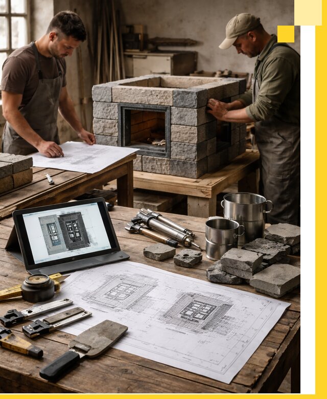 Разработка проектов печей с согласованием и монтажом в Прохладном