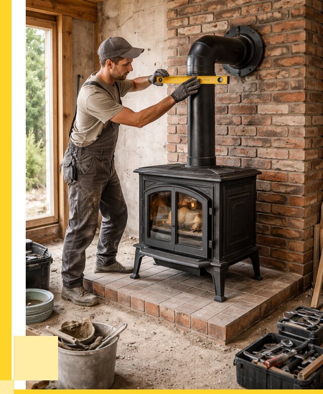 Монтаж печей установка банной печи в Прохладном от 16250 р. | ЭриданПрх