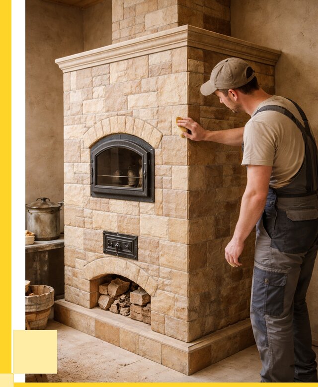 Облицовка печей в Прохладном от 4875 р. под ключ | ЭриданПрх