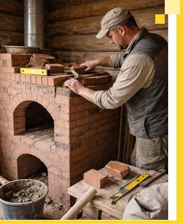 Изготовление и установка русских печей в Прохладном под ключ