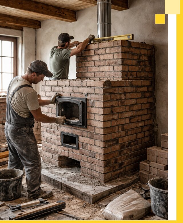 Печи для загородного дома под ключ в Прохладном — монтаж и сервис