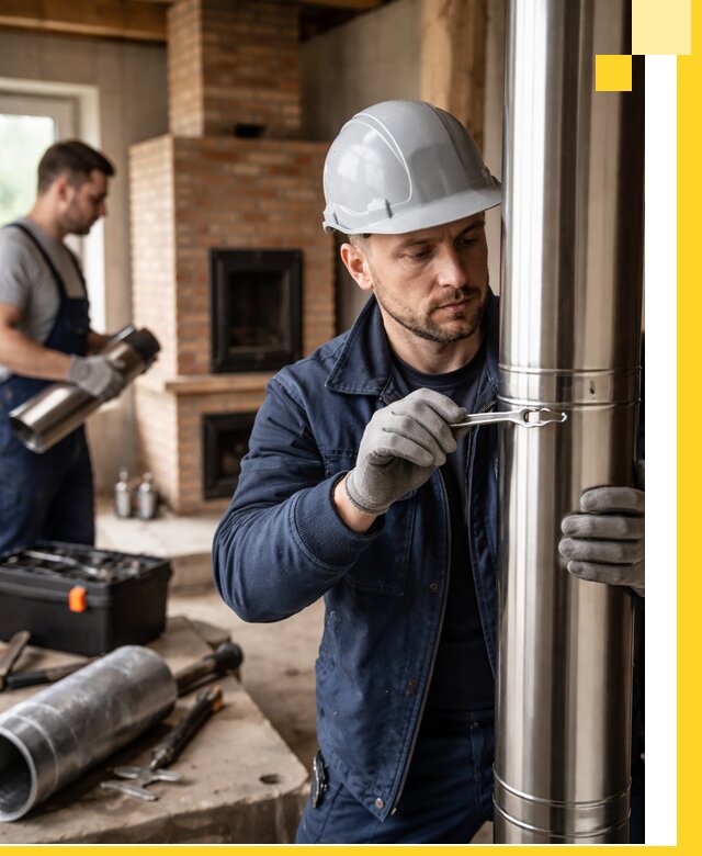 Профессиональный монтаж дымоходов для печей в Прохладном