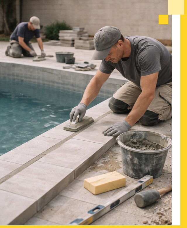 Отделка бассейнов в Прохладном: декоративная отделка и гидроизоляция