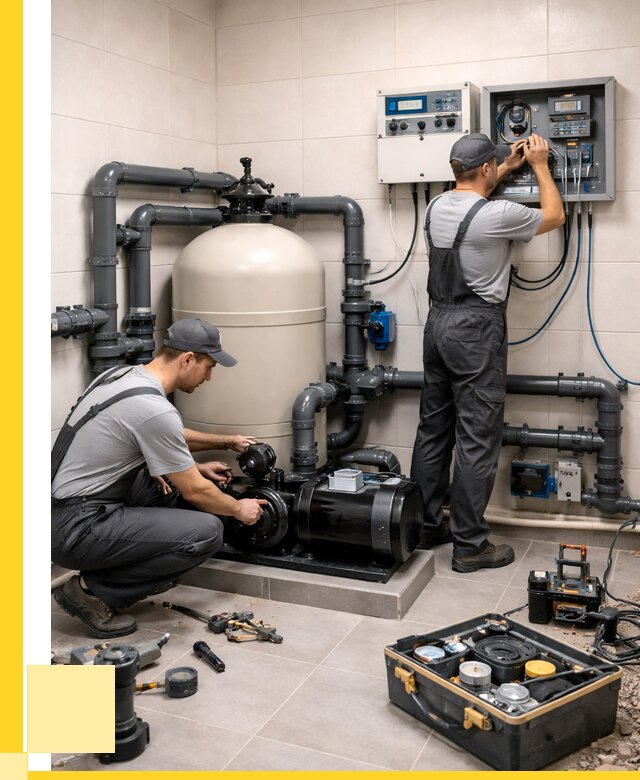 Монтаж оборудования для бассейнов в Прохладном от 43332 р. | ЭриданПрх