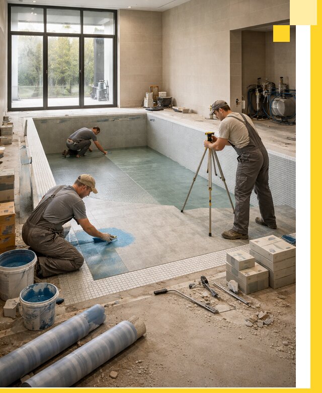 Проект и строительство закрытых бассейнов в Прохладном под ключ