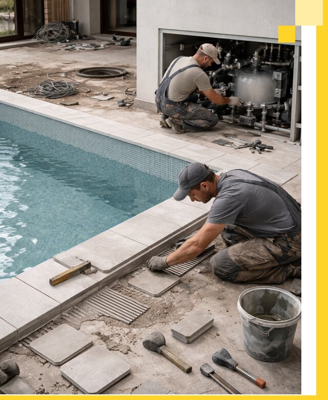 Строительство и монтаж бассейнов в коттедже в Прохладном