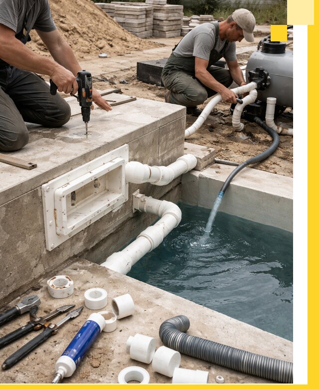 Строительство скиммерных бассейнов под ключ в Прохладном