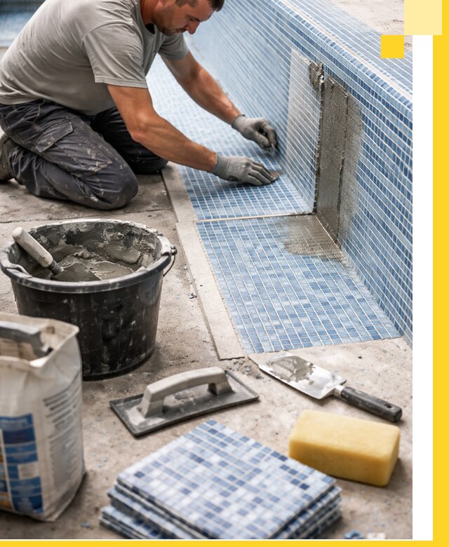 Укладка и ремонт мозаики для бассейнов под ключ в Прохладном