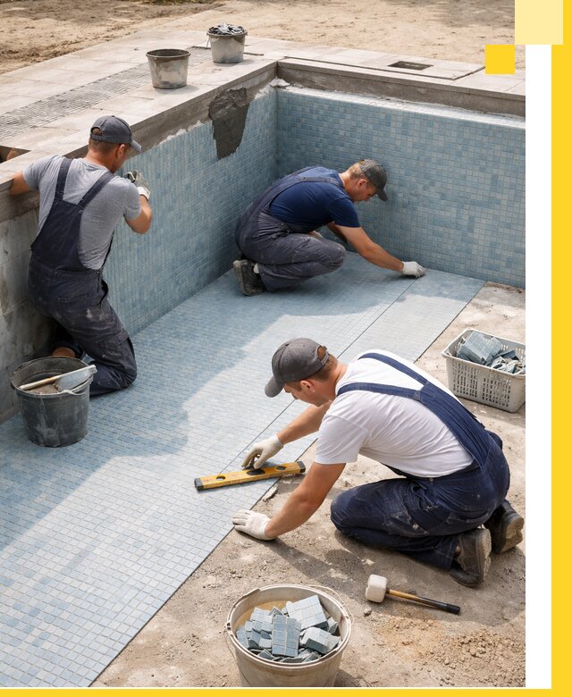 Укладка и установка плитки для бассейнов под ключ в Прохладном