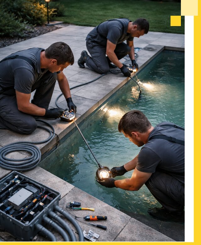 Профессиональное освещение бассейнов в Прохладном: дизайн и монтаж