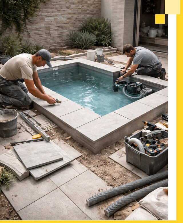 Мини бассейны под ключ в Прохладном, дизайн и установка