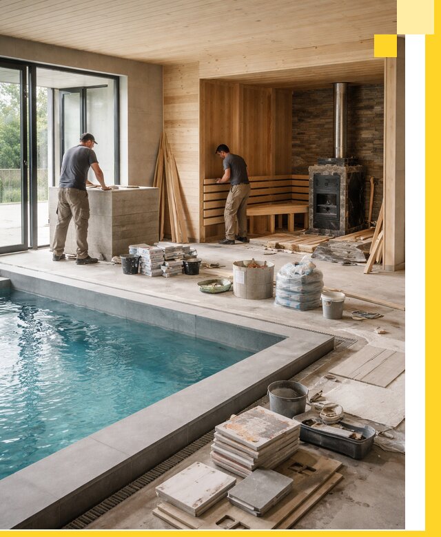 Проектирование и строительство бань с бассейном в Прохладном