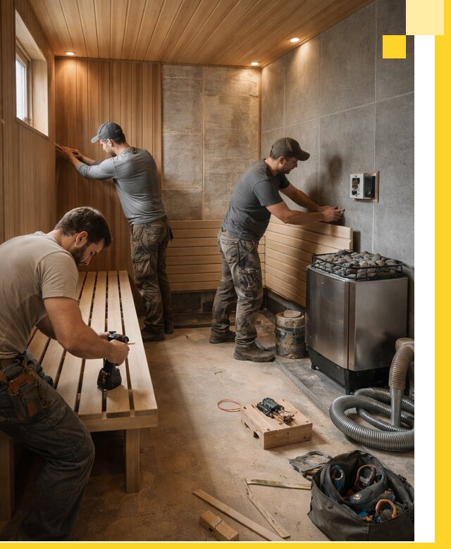 Сауны под ключ в Прохладном, проектирование, строительство, отделка