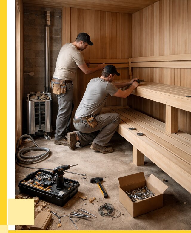 Монтаж саун под ключ в Прохладном от 129996 р. | ЭриданПрх
