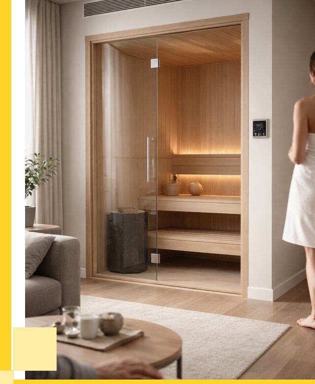 Сауна в квартире под ключ в Прохладном от 129996 р. ЭриданПрх