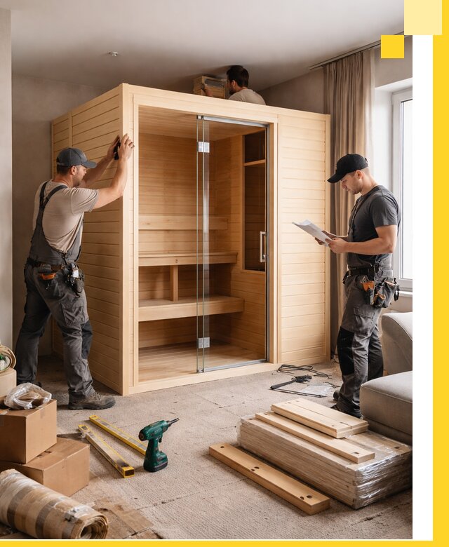 Установка и благоустройство саун в квартире в Прохладном