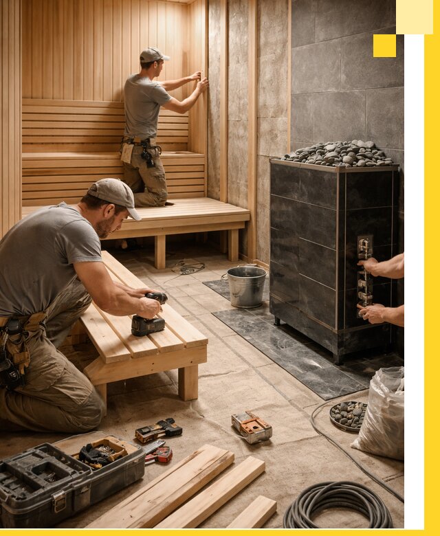 Дизайн и строительство интерьерных саун под ключ в Прохладном