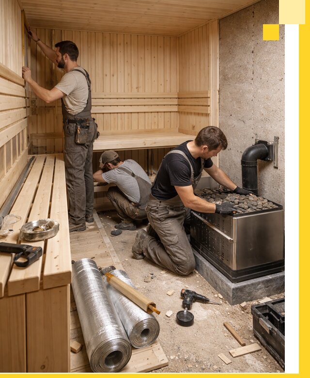 Индивидуальные сауны на заказ в Прохладном под ключ, проект и монтаж