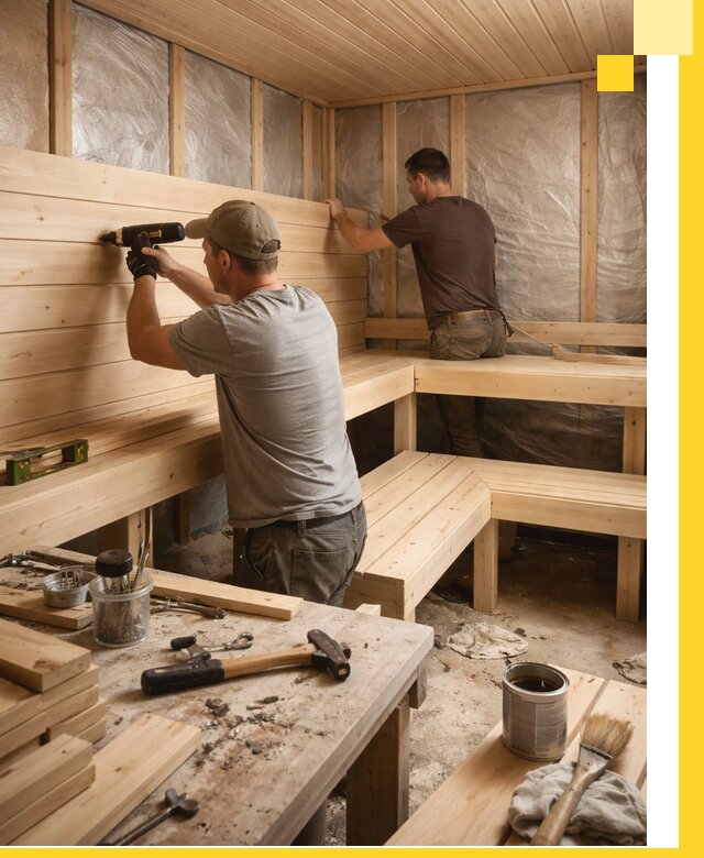 Профессиональная отделка бань и саун под ключ в Прохладном