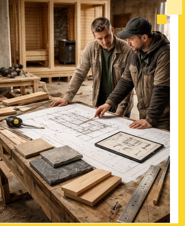 Проекты бань под ключ и планы строительства в Прохладном