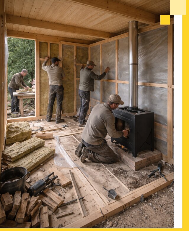 Профессиональный монтаж бань под ключ в Прохладном для дома