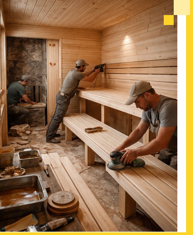 Профессиональная отделка бань в Прохладном под ключ, с гарантией