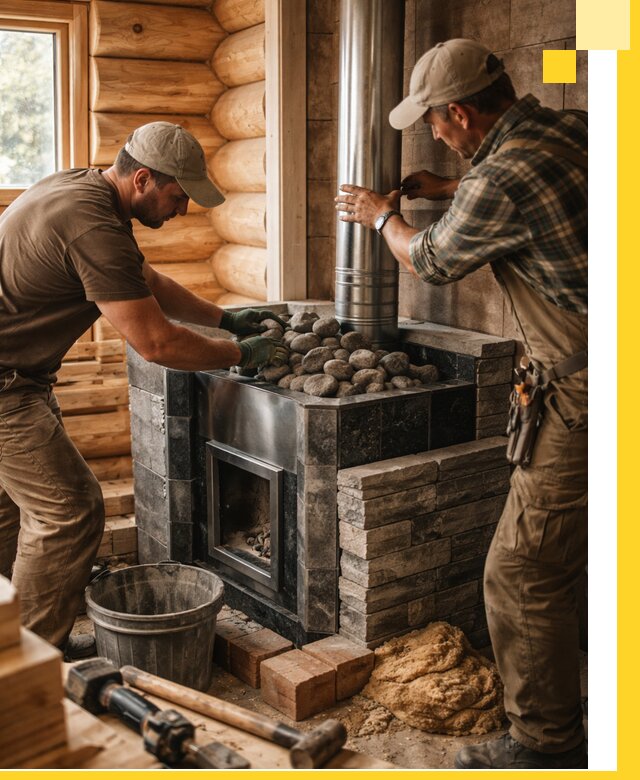 Строительство и отделка русских бань под ключ в Прохладном