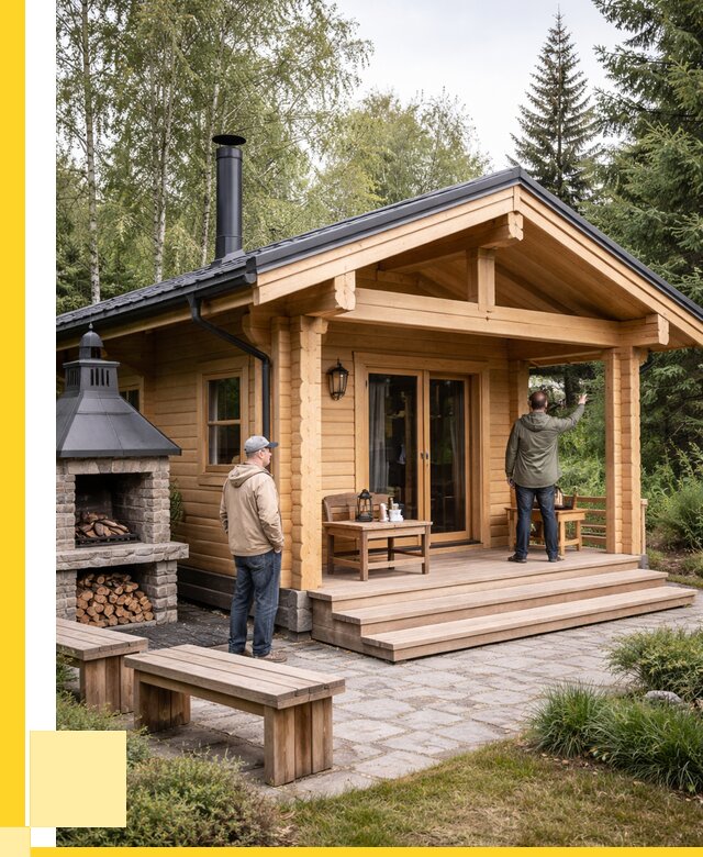 Деревянные бани под ключ в Прохладном от 487485 р. | ЭриданПрх