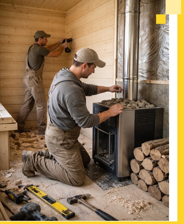 Строительство деревянных бань под ключ в Прохладном проекты и монтаж