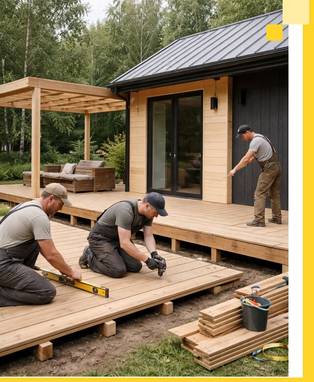 Строительство бань с террасой и бассейном под ключ в Прохладном