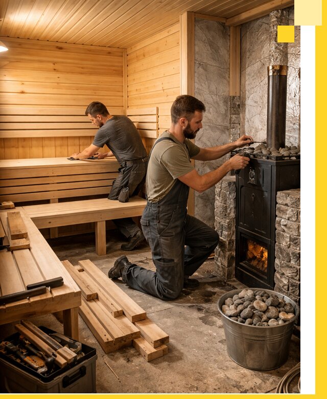 Дизайн и строительство интерьеров бань под ключ в Прохладном