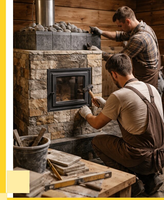 Облицовка банной печи в Прохладном от 16250 р. | ЭриданПрх