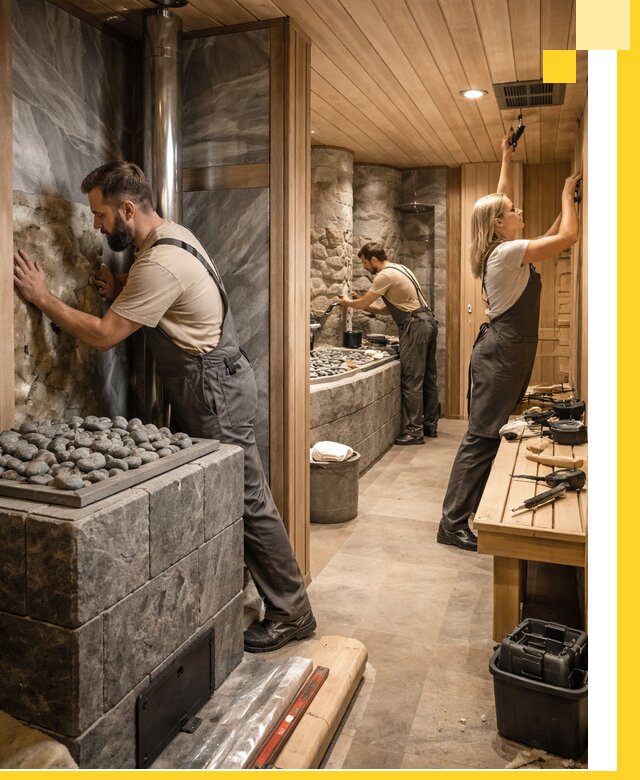 Строительство бань и SPA процедур в Прохладном под ключ и отделкой