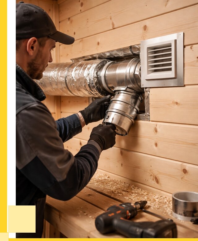 Монтаж вентиляции бани в Прохладном от 13000 р. | ЭриданПрх