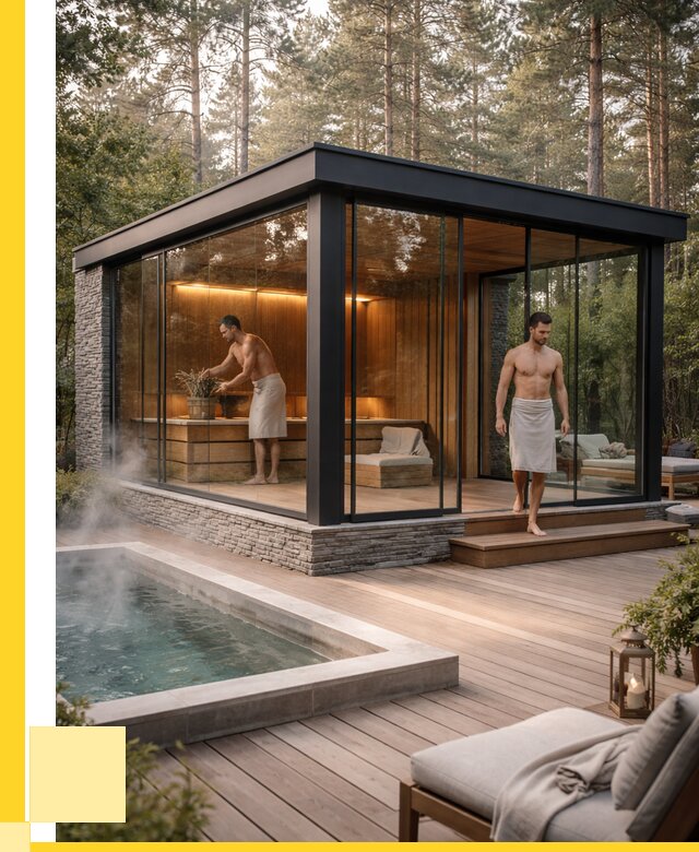 Стеклянные бани и двери в Прохладном от 487485 р. | ЭриданПрх