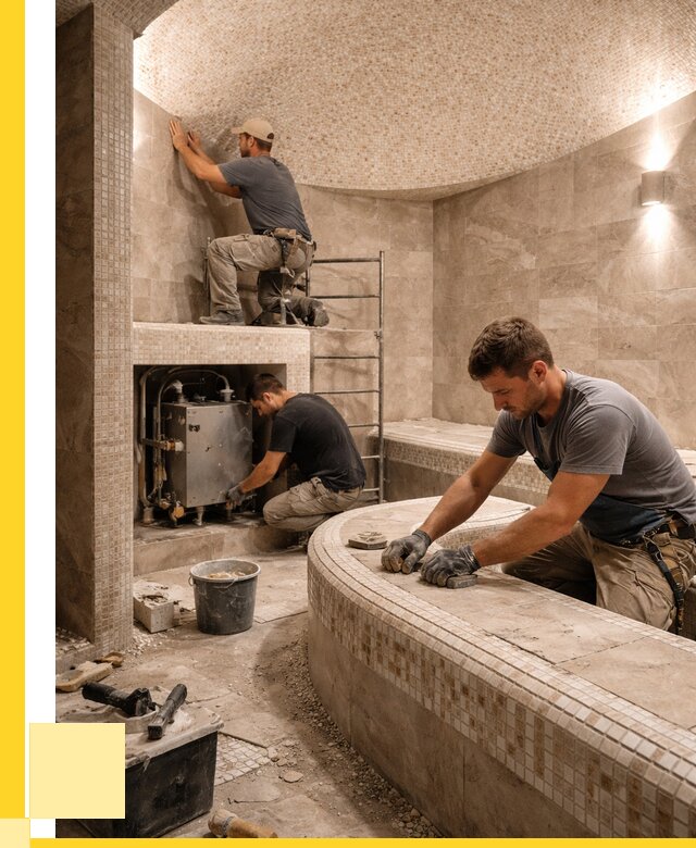 Монтаж хамамов под ключ в Прохладном от 270825 р. ЭриданПрх