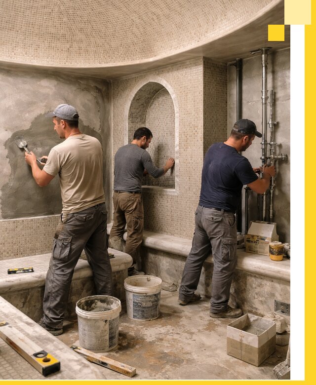 Профессиональный монтаж хамамов под ключ в Прохладном с гарантией