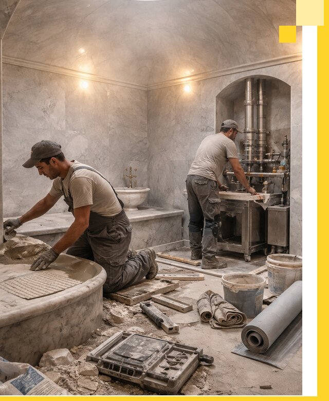 Строительство турецких бань хаммам под ключ в Прохладном