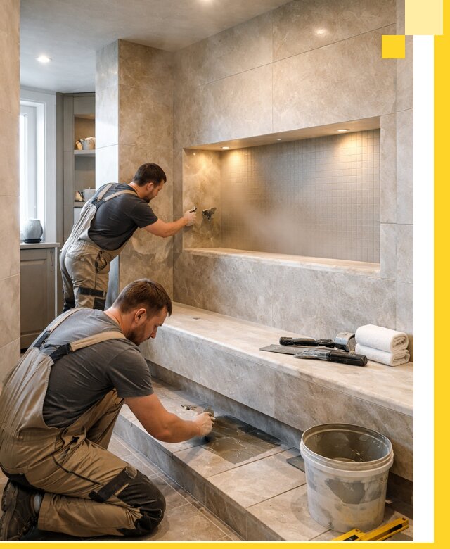 Профессиональное строительство хамама в квартире в Прохладном