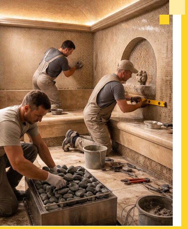 Проектирование и строительство хамама и сауны в Прохладном