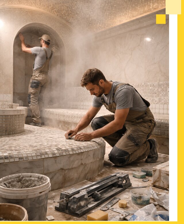 Профессиональный дизайн хамама и SPA под ключ в Прохладном