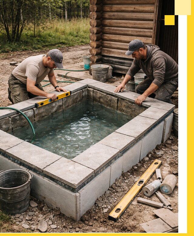 Изготовление и установка холодных купелей под ключ в Прохладном